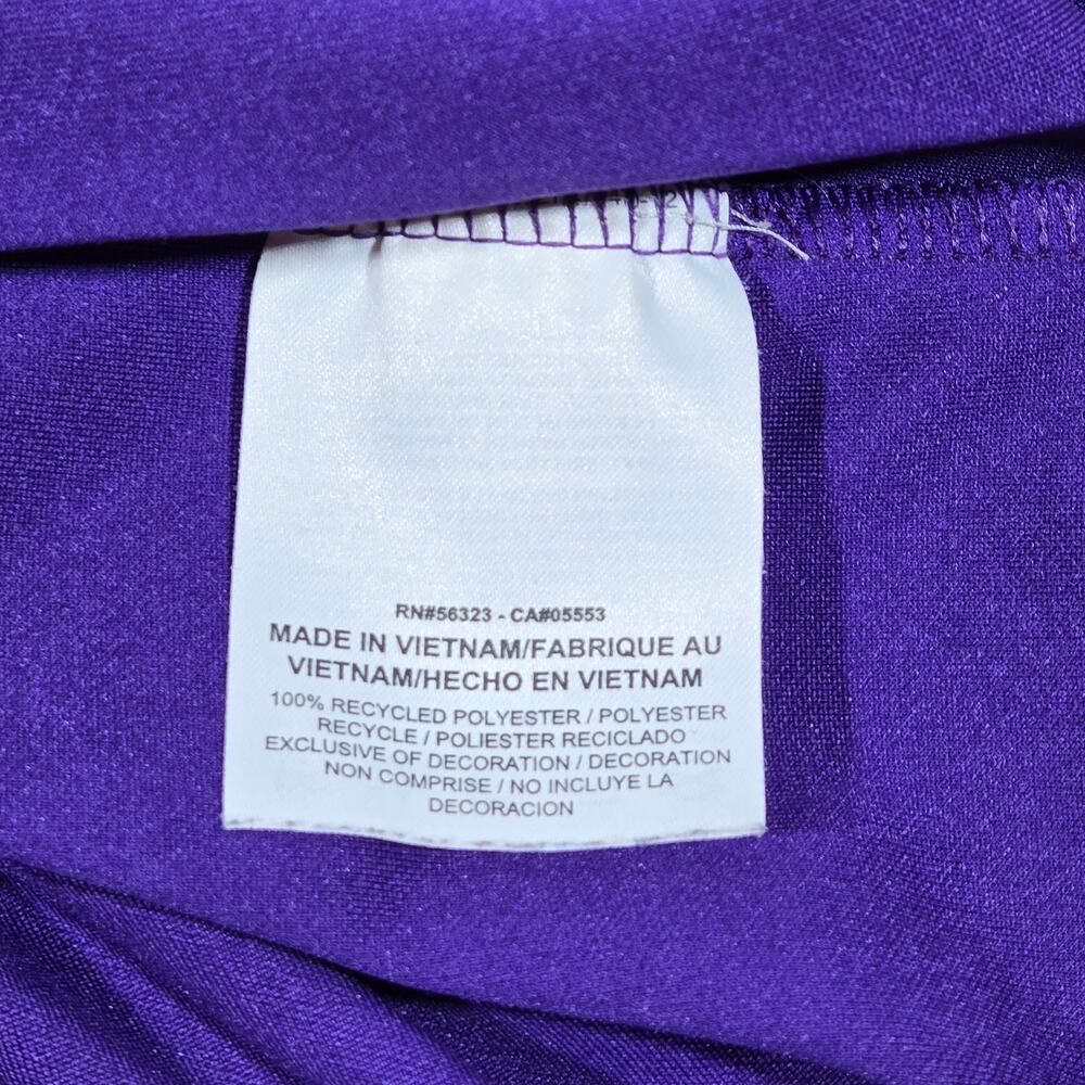Nike Golf Dri Fit Polo Shirt Purple GoDaddy Mens Large Short‎ Sleeve - Picture 8 of 12
